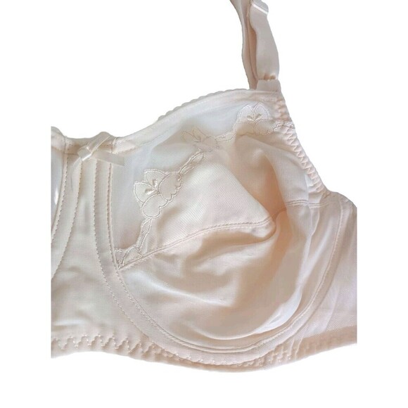 Bali Bra Size 42C Beige Style #0180 Mesh Balconette Full Coverage Vintage - Picture 3 of 8